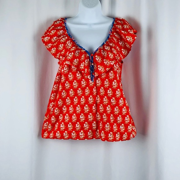 J. Crew Tops - J.Crew Cotton ruffle neckline sleeveless NWT top S